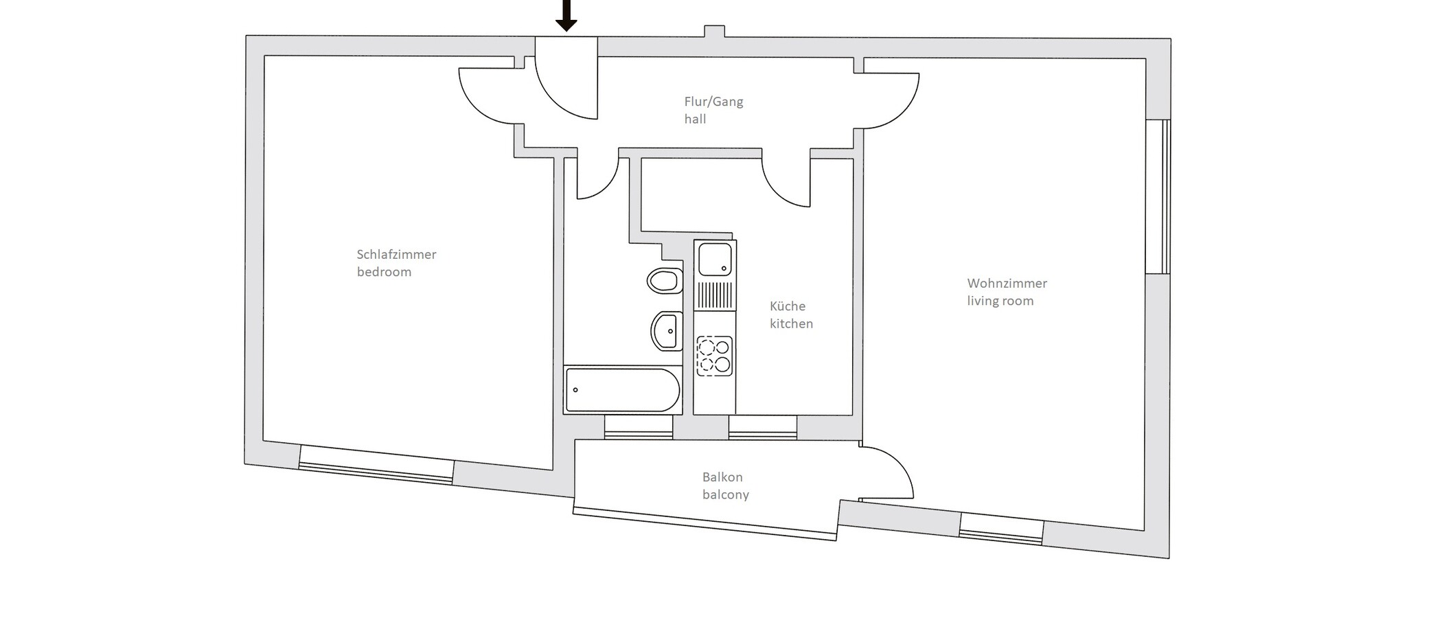 Wohnung München Lehel 01 Grundriss 14389