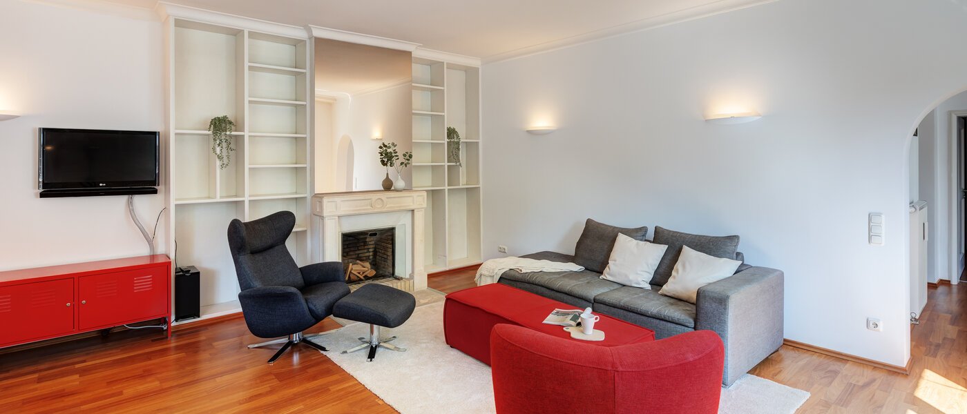 Dachterrassenwohnung München Solln 03 Wohnbereich 14396