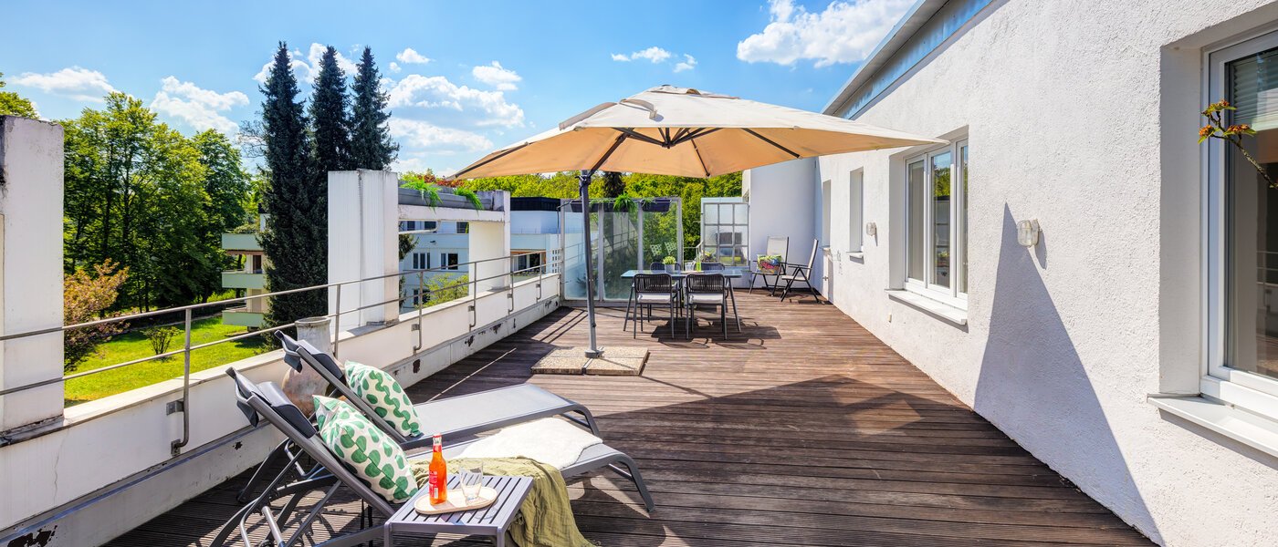Dachterrassenwohnung München Solln 01 1. Dachterrasse 14396