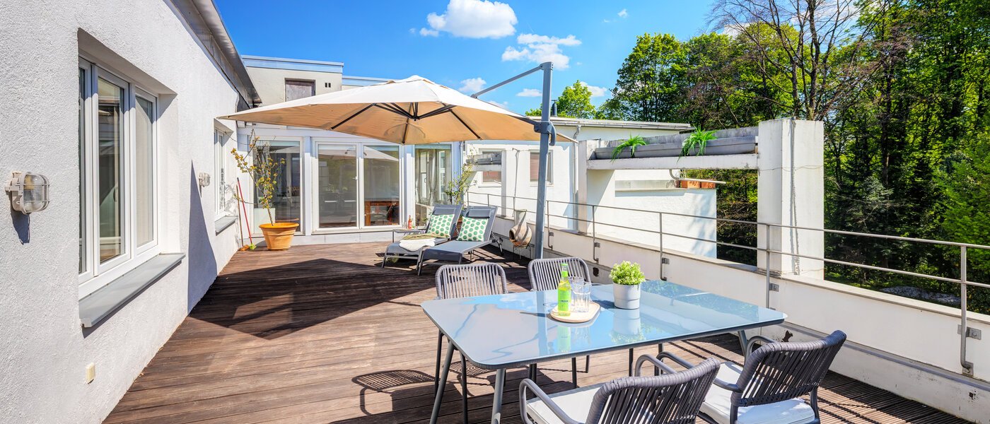 Dachterrassenwohnung München Solln 04 1. Dachterrasse 14396