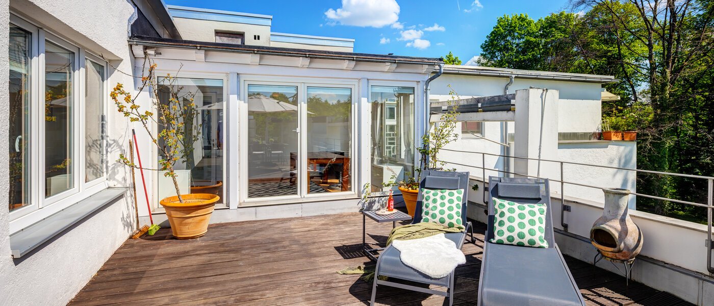 Dachterrassenwohnung München Solln 05 1. Dachterrasse 14396