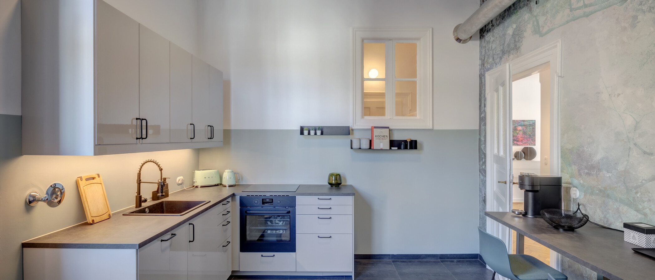 Wohnung München Schwabing-Nord (zw. Leopoldstraße & Englischen Garten) 02 Küche 14397