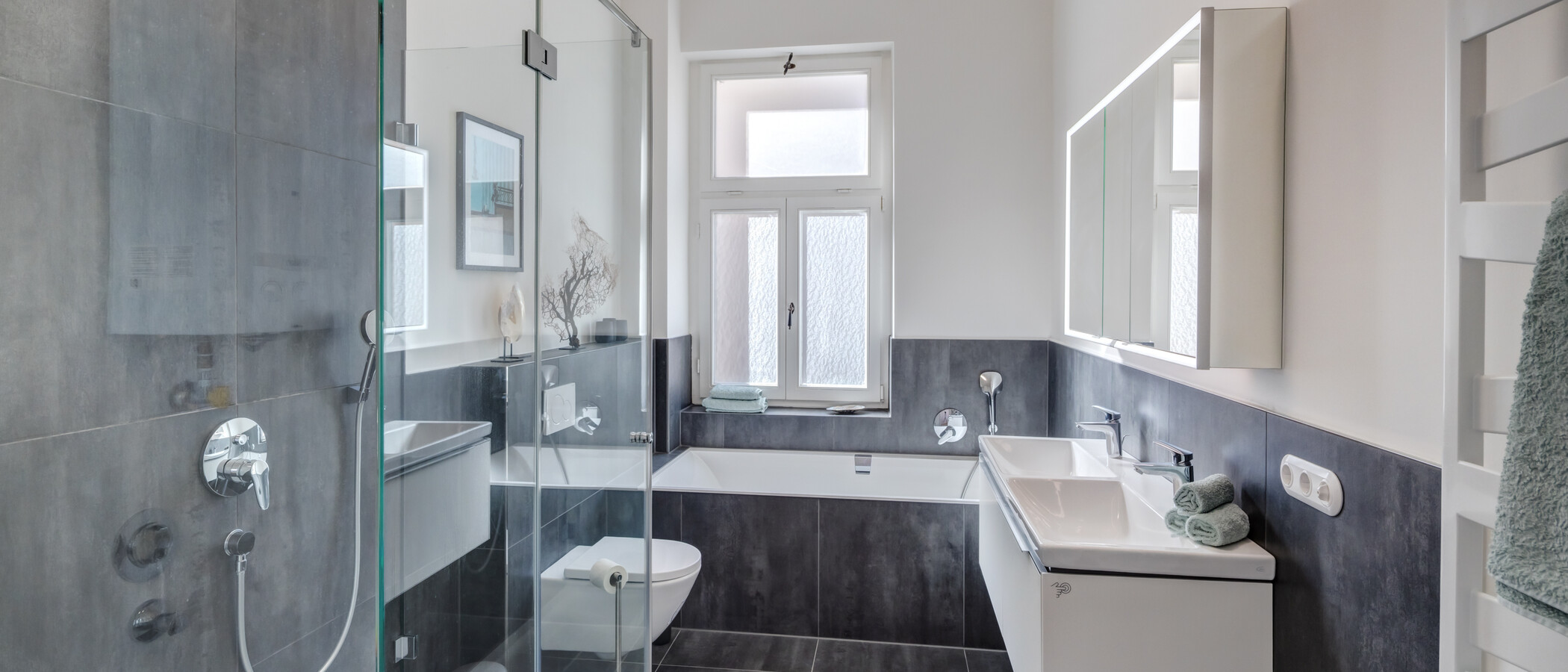 Wohnung München Schwabing-Nord (zw. Leopoldstraße & Englischen Garten) 01 Badezimmer 14397