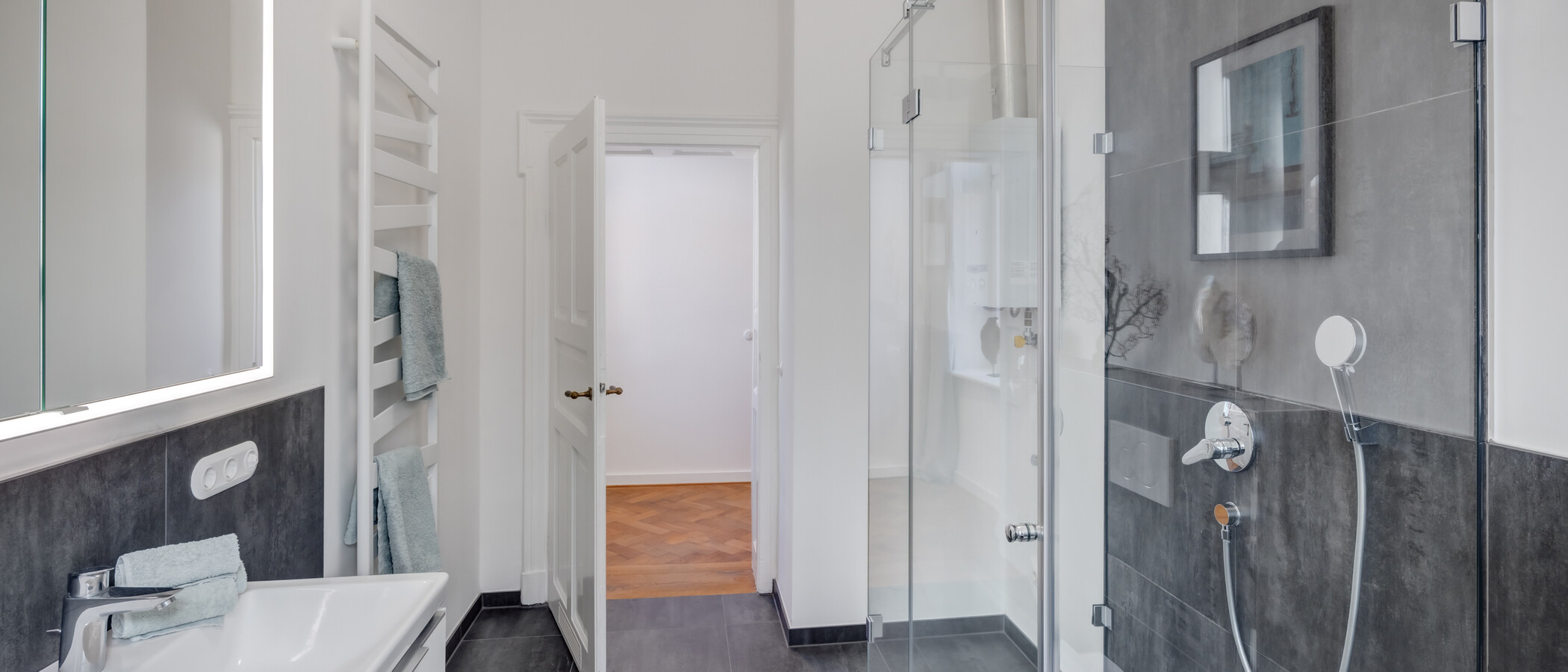 Wohnung München Schwabing-Nord (zw. Leopoldstraße & Englischen Garten) 03 Badezimmer 14397
