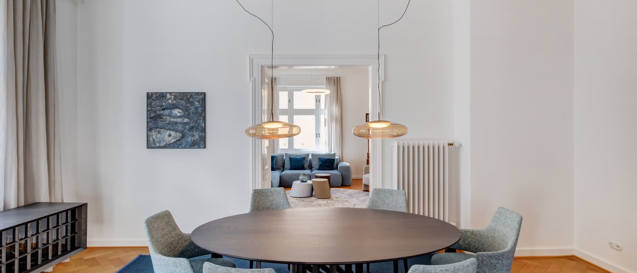 Wohnung München Schwabing-Nord (zw. Leopoldstraße & Englischen Garten) 02 Esszimmer 14397