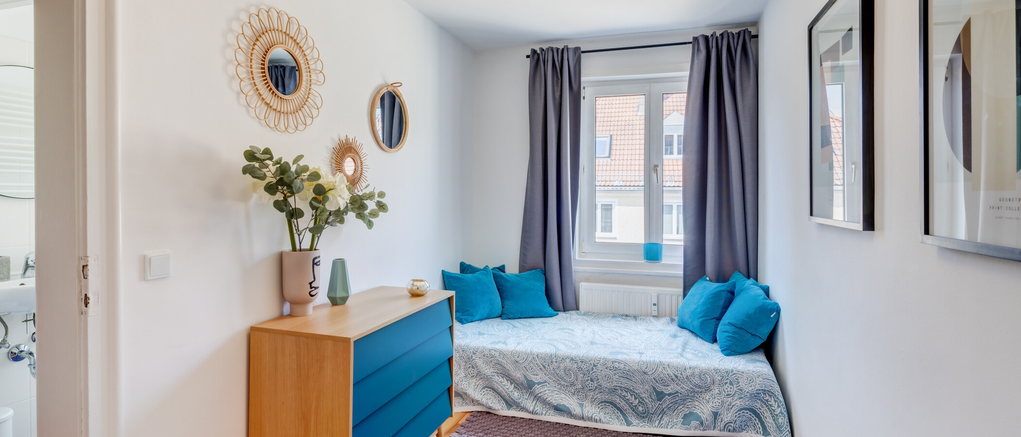 Wohnung München Maxvorstadt - Rund um den Josephsplatz 01 2. Schlafzimmer	 14405