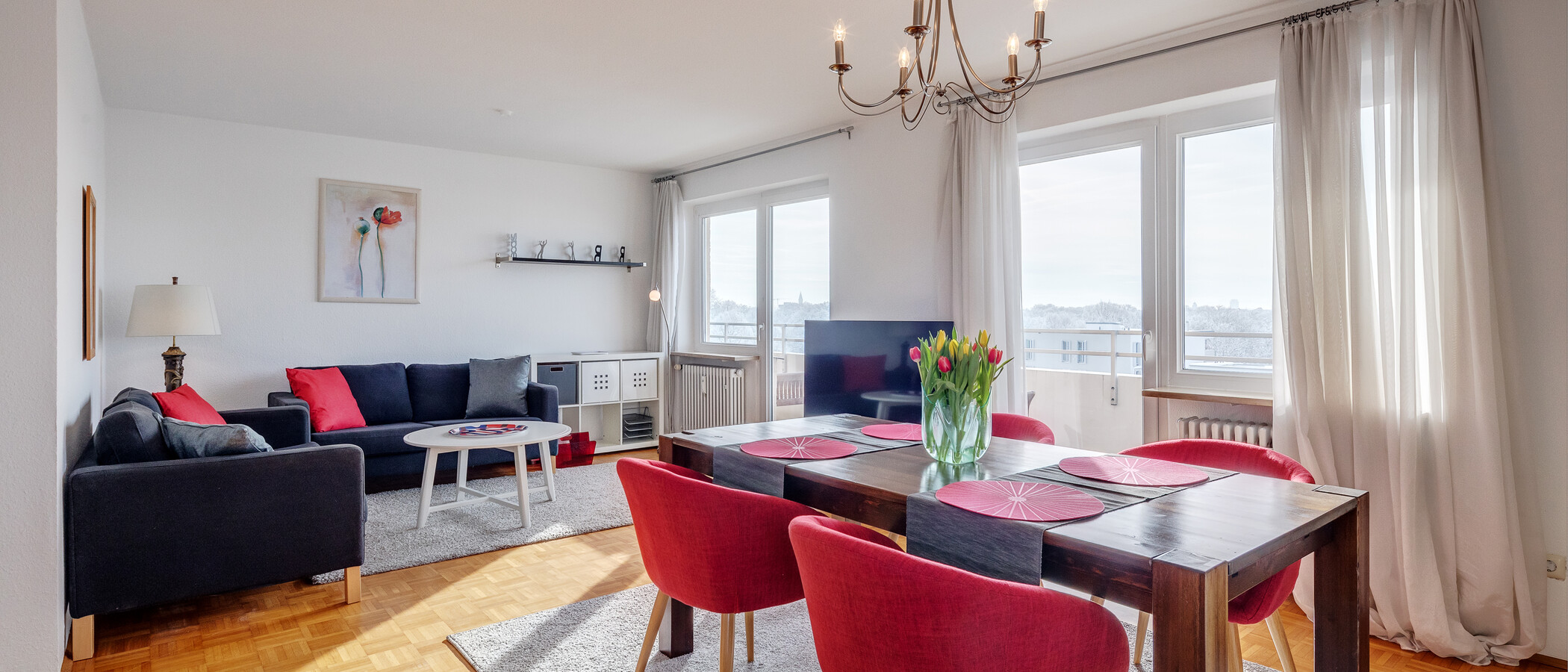 Wohnung München Schwabing-Georgenschwaige 01 Wohnbereich 1443