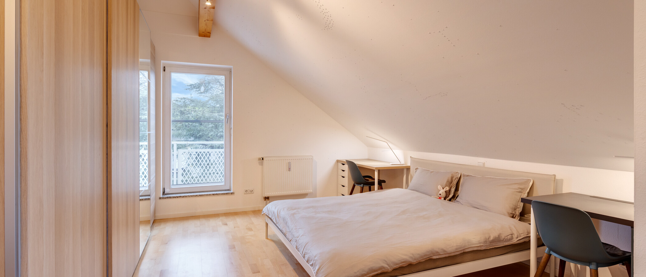 Dachgeschosswohnung München Waldperlach 01 1. Schlafzimmer 14432