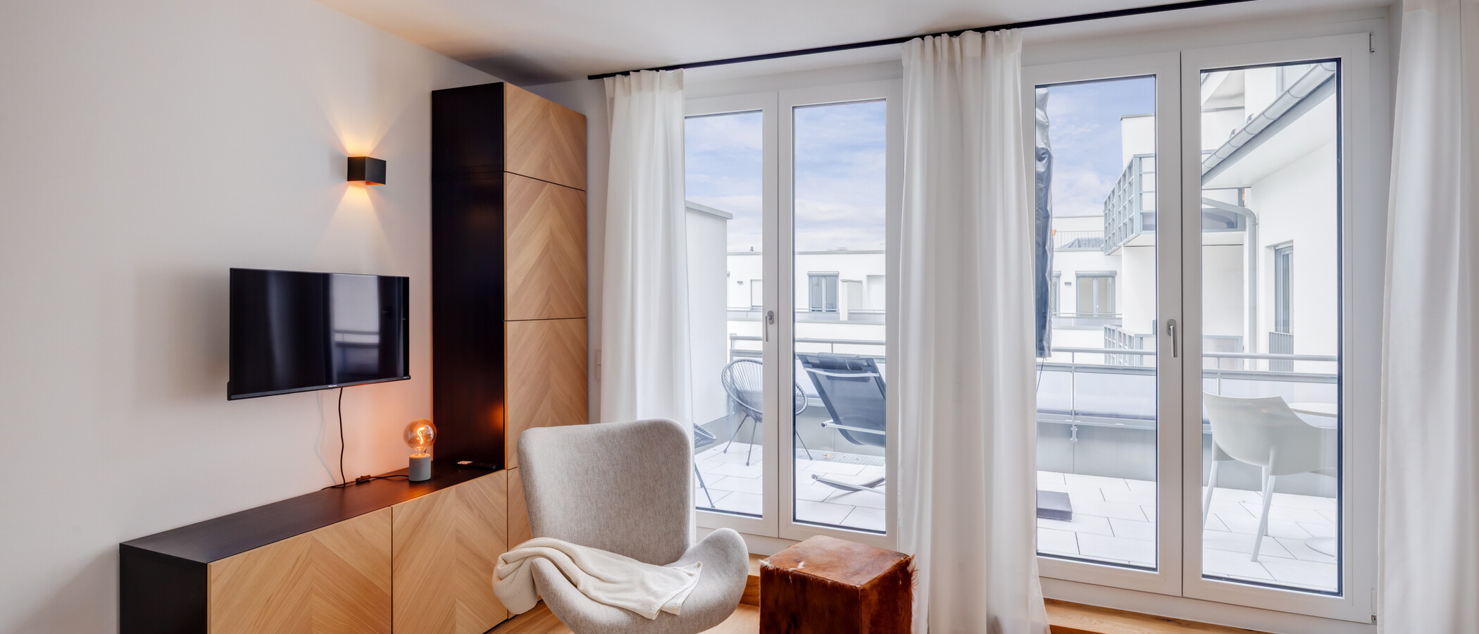 Dachterrassenwohnung München Sendling-Westpark 02 Wohnbereich 14433