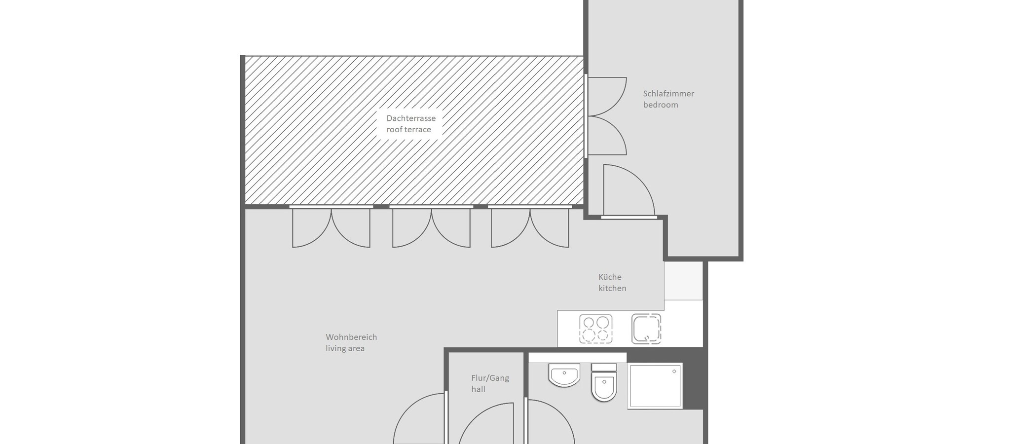 Dachterrassenwohnung München Sendling-Westpark 01 Grundriss 14433