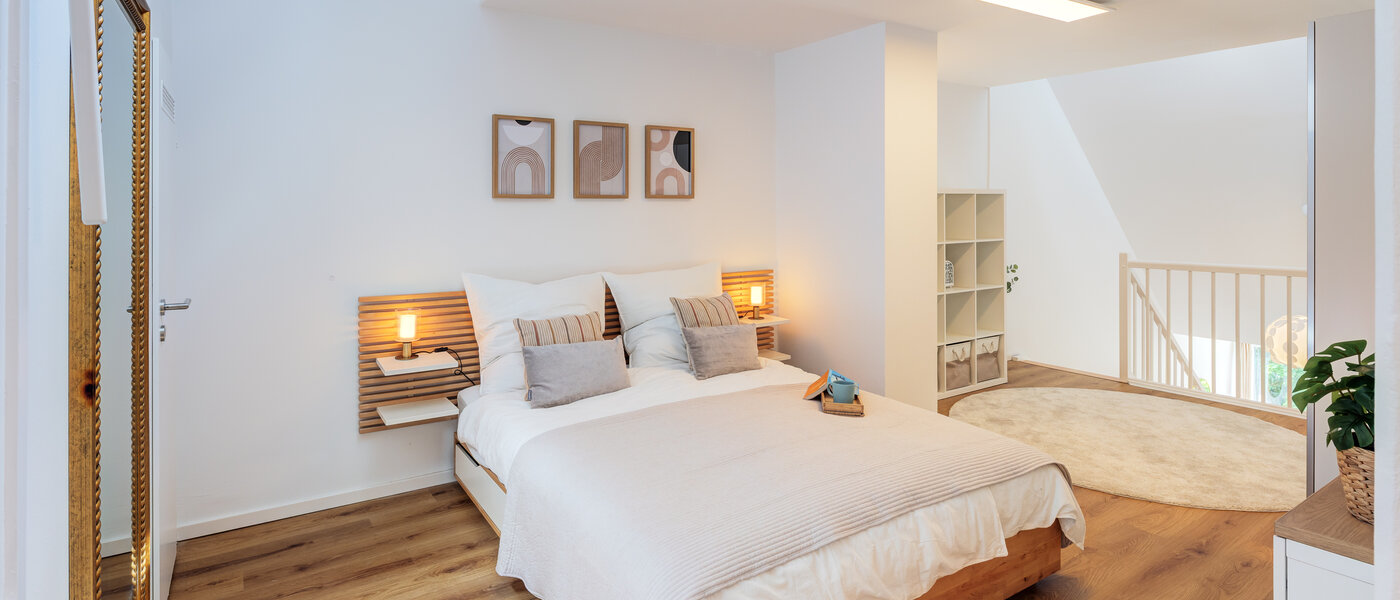 Maisonette-Galerie Wohnung München Obersendling 01 2. Schlafbereich 14471