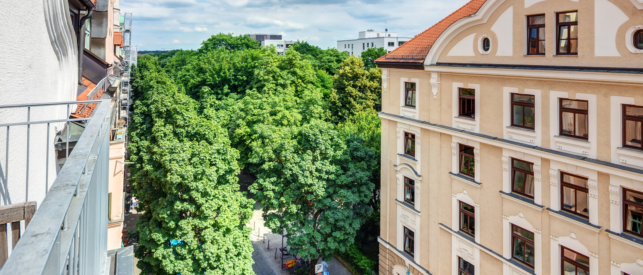 Dachgeschosswohnung München Dreimühlenviertel 01 Aussicht 14505