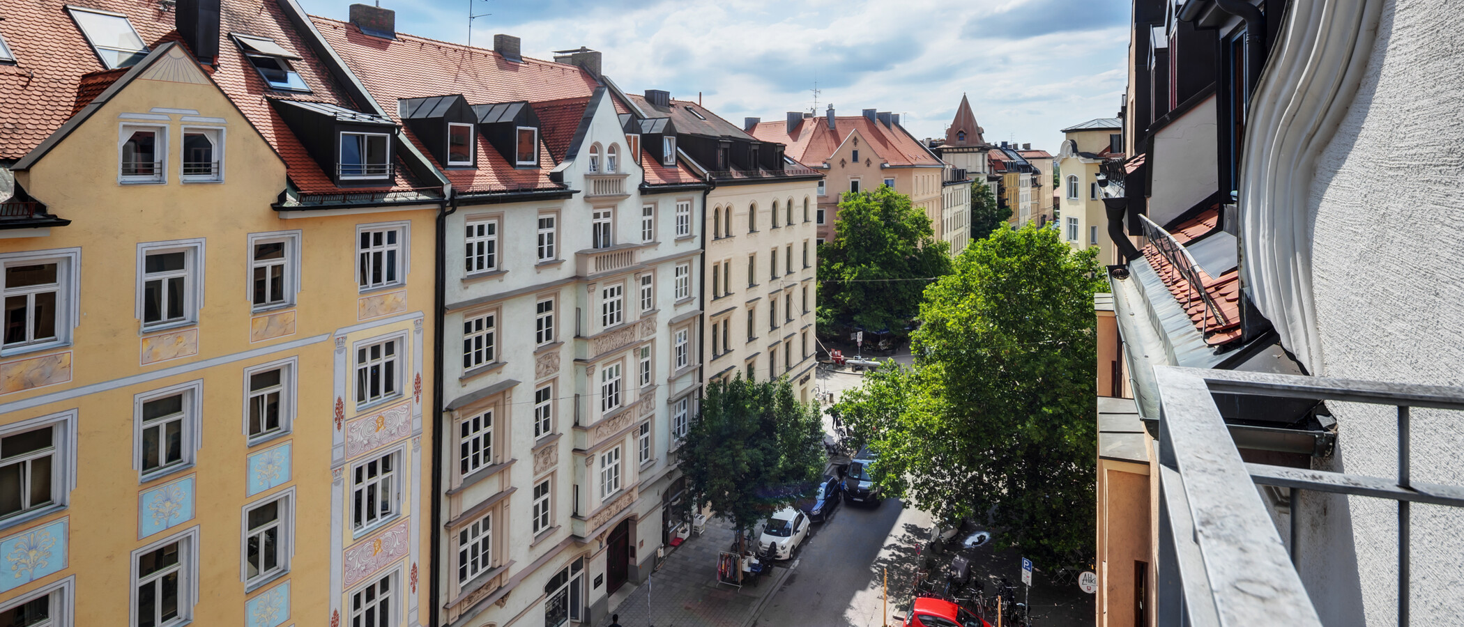 Dachgeschosswohnung München Dreimühlenviertel 02 Aussicht 14505
