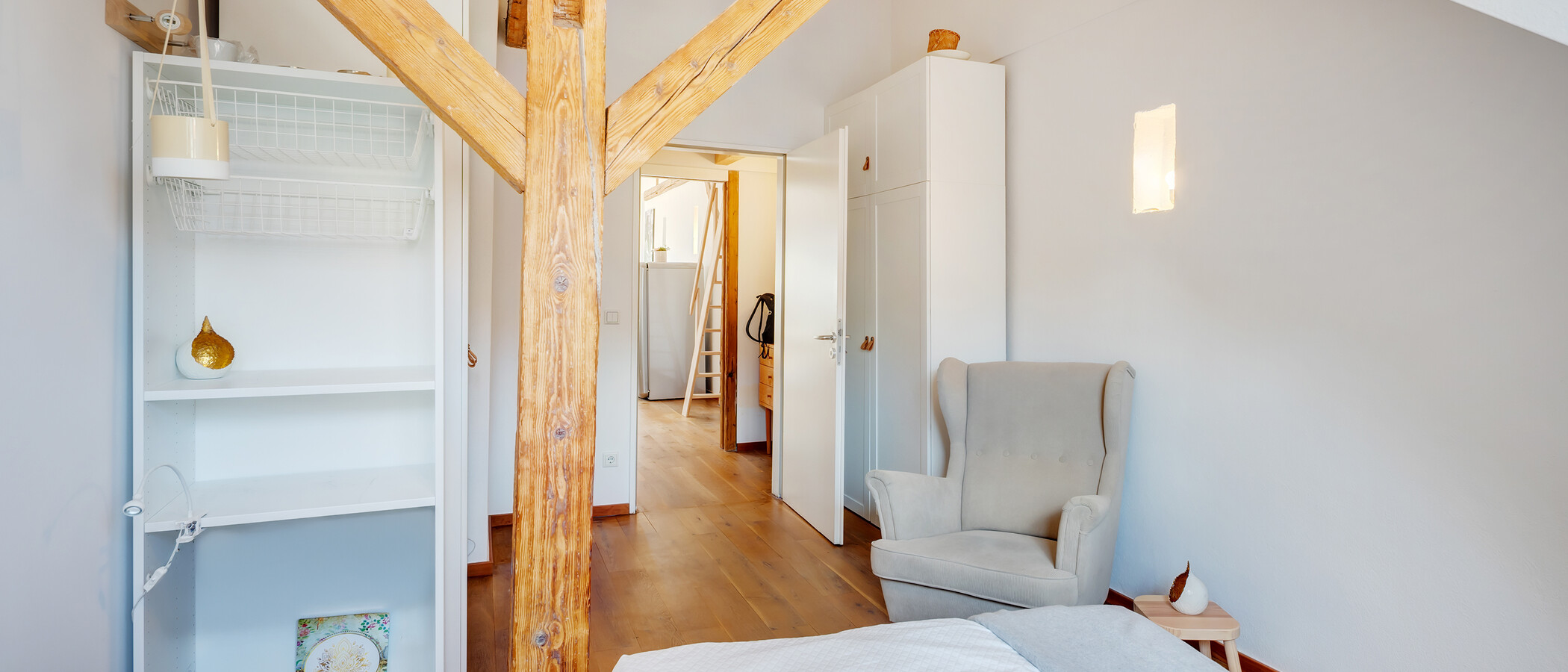 Dachgeschosswohnung München Dreimühlenviertel 03 2. Schlafzimmer	 14505
