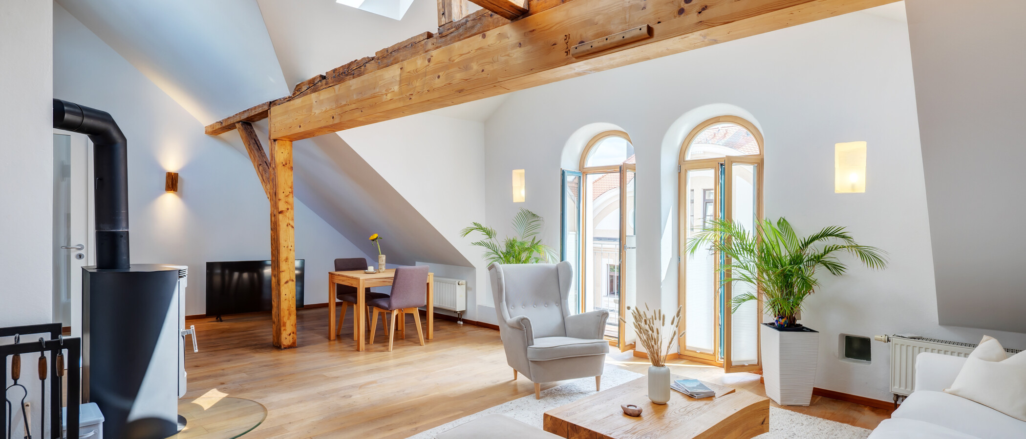 Dachgeschosswohnung München Dreimühlenviertel 01 Wohnbereich 14505
