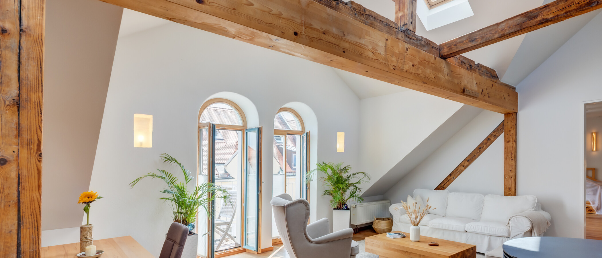 Dachgeschosswohnung München Dreimühlenviertel 02 Wohnbereich 14505