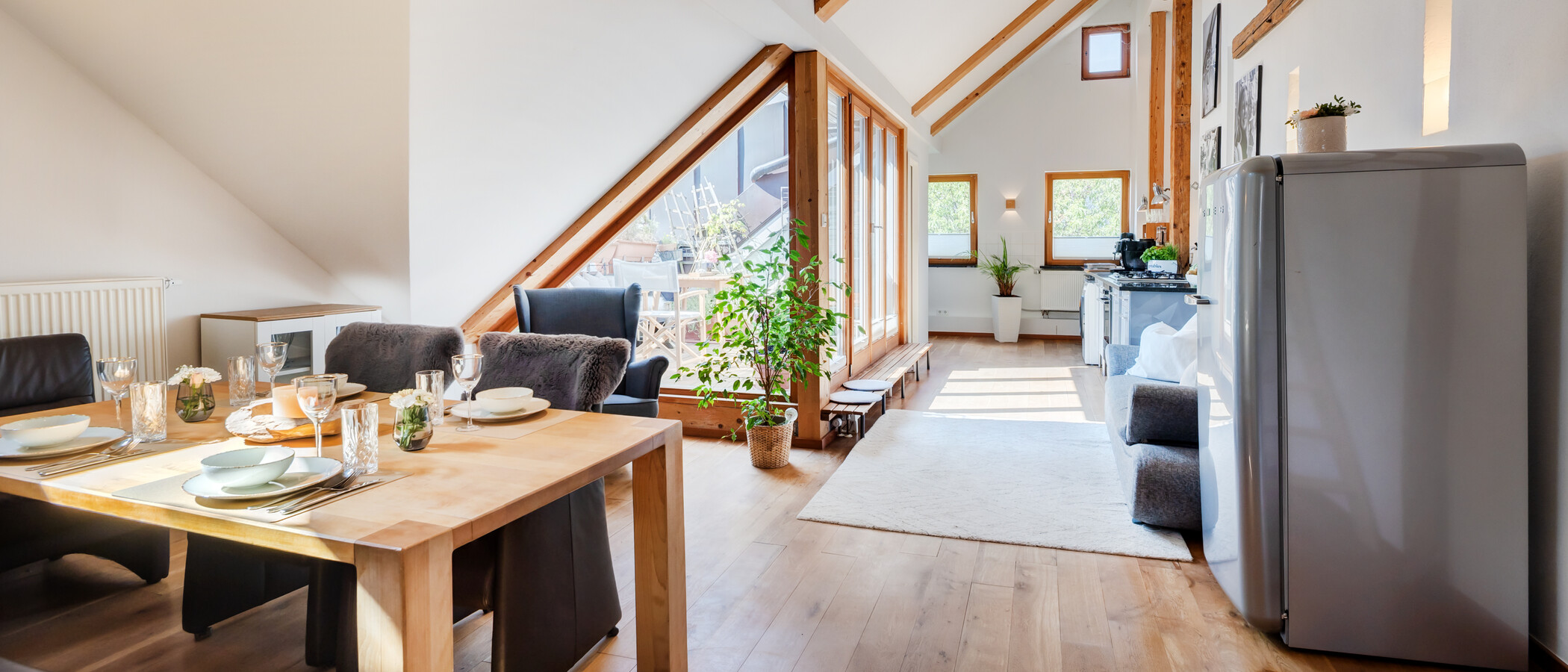 Dachgeschosswohnung München Dreimühlenviertel 01 Essbereich 14505