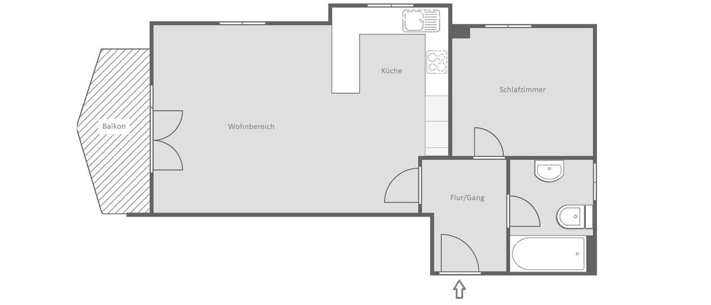 Wohnung Garching 01 Grundriss 14539