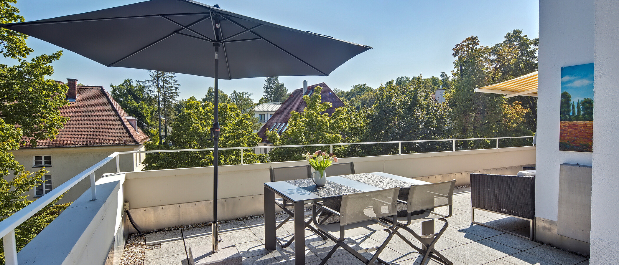 Penthousewohnung München Nymphenburg 01 Aussicht 14553