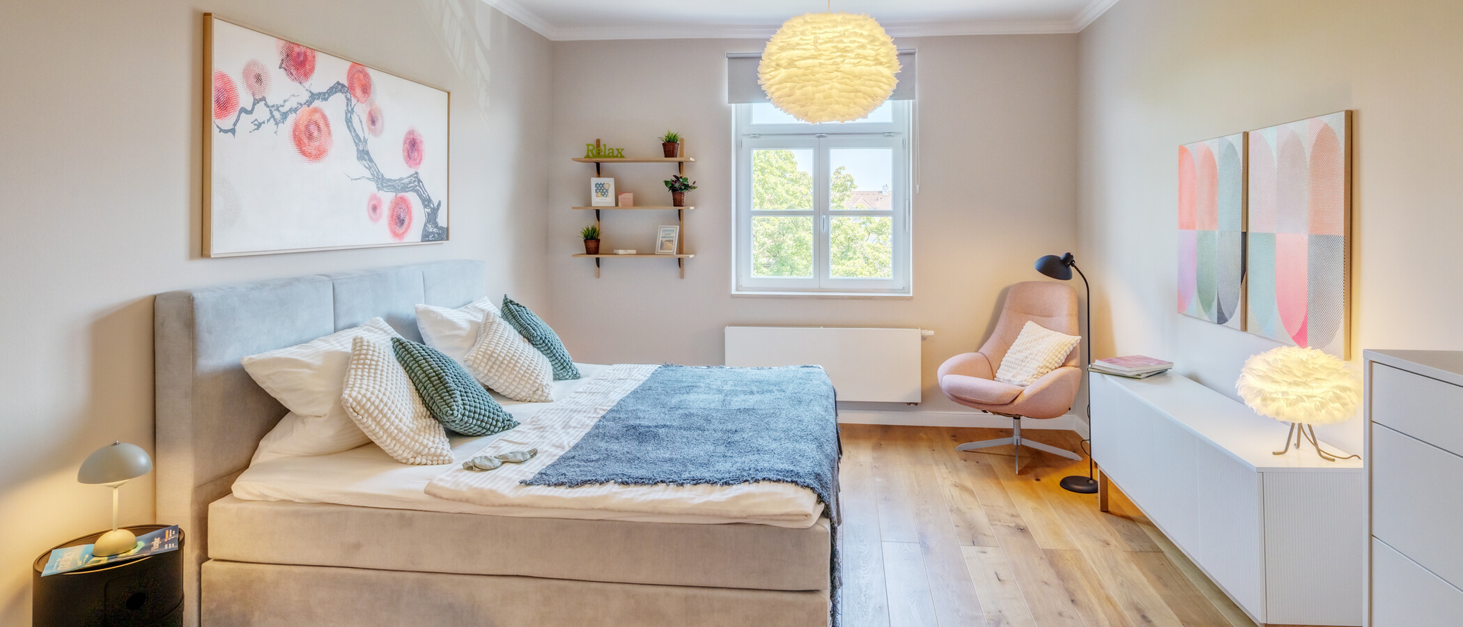 Dachgeschosswohnung München Neuhausen 01 Schlafzimmer 14555
