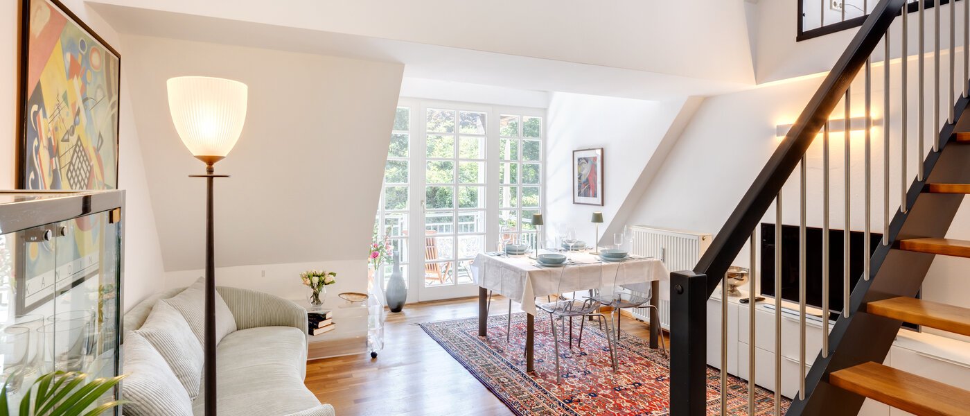 Maisonette-Galerie Wohnung München Ramersdorf 01 Wohnbereich 14556