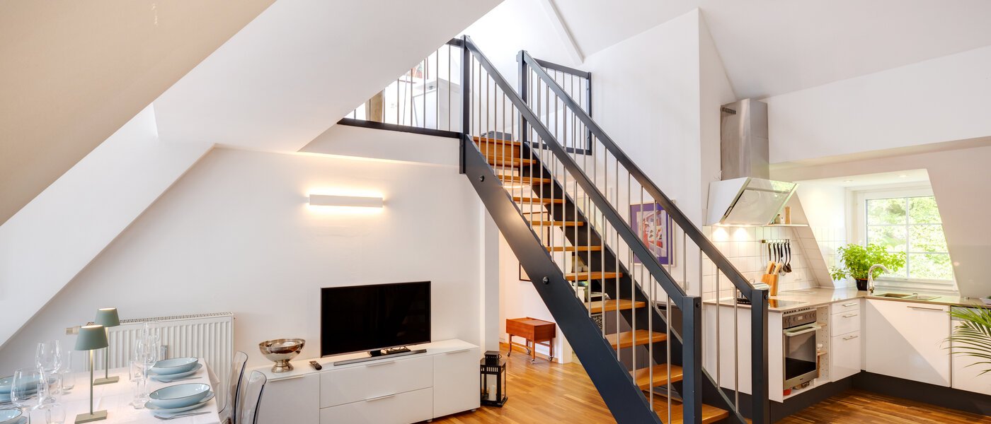 Maisonette-Galerie Wohnung München Ramersdorf 04 Wohnbereich 14556