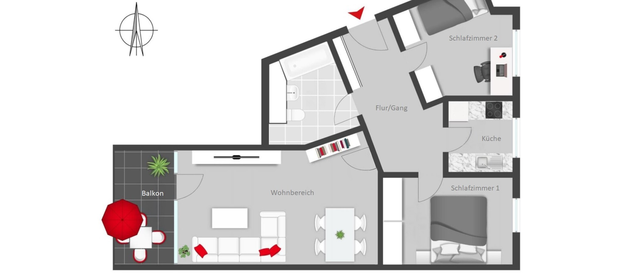 Wohnung München Neuperlach 01 Grundriss 14565