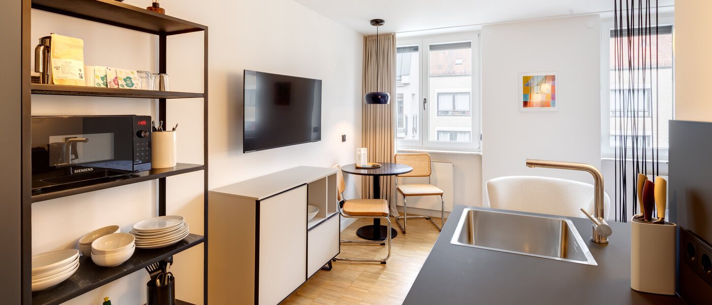 Apartment München Schwabing-West (rund um den Hohenzollernplatz) 05 Wohnbereich 14592