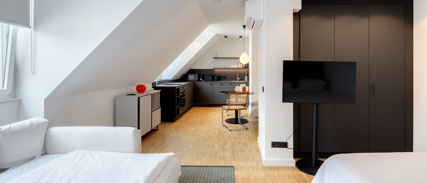 Apartment München Schwabing-West (rund um den Hohenzollernplatz) 04 Schlafbereich 14593