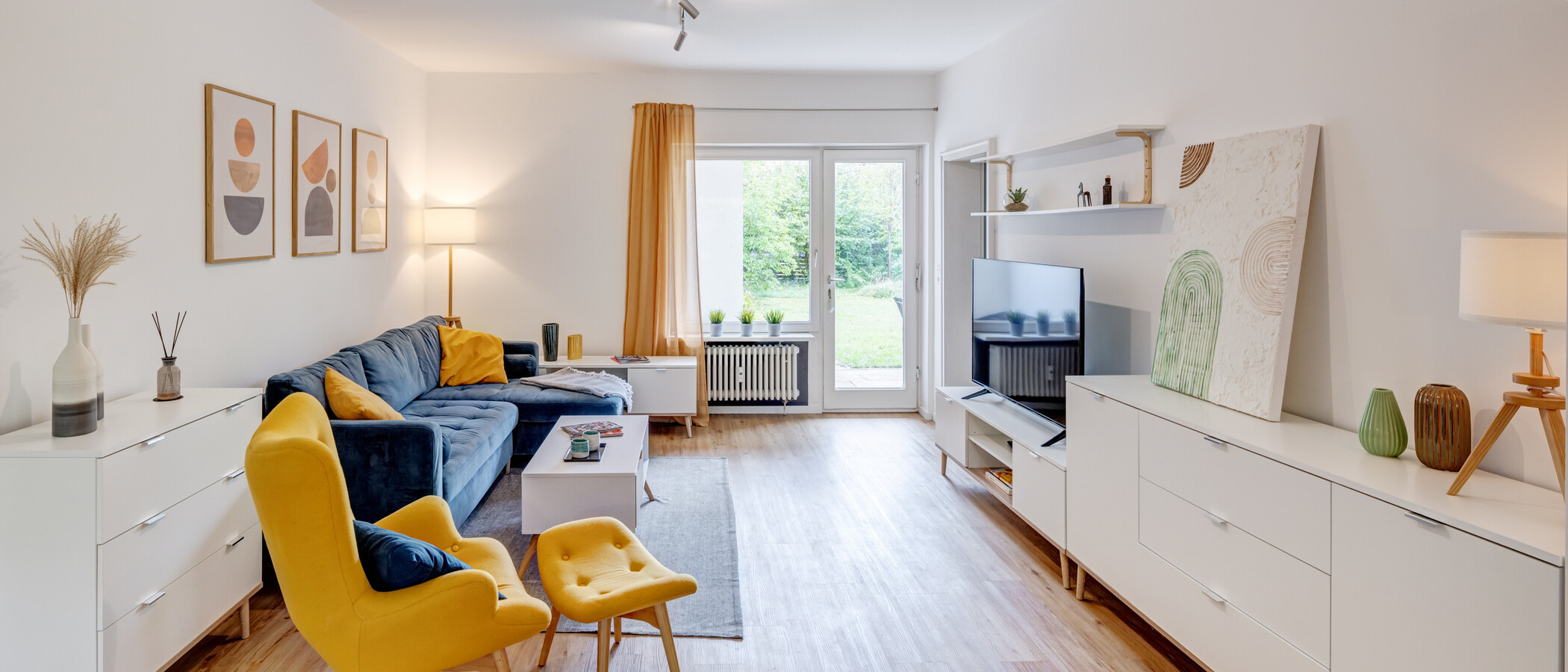 Gartenwohnung München Hadern 01 Wohnbereich 14610