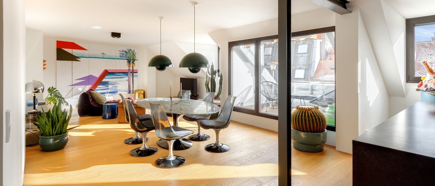 Maisonettewohnung München Glockenbachviertel 02 Wohnzimmer 14717