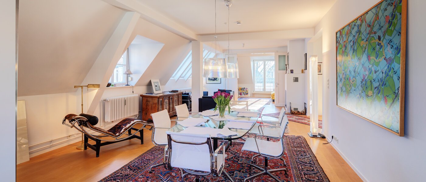 Dachterrassenwohnung München Schwabing-West 02 Wohnbereich 14731