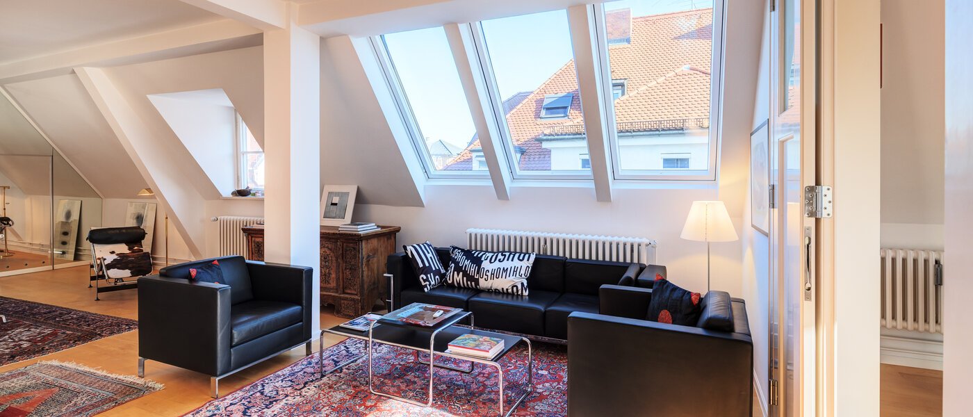 Dachterrassenwohnung München Schwabing-West 03 Wohnbereich 14731