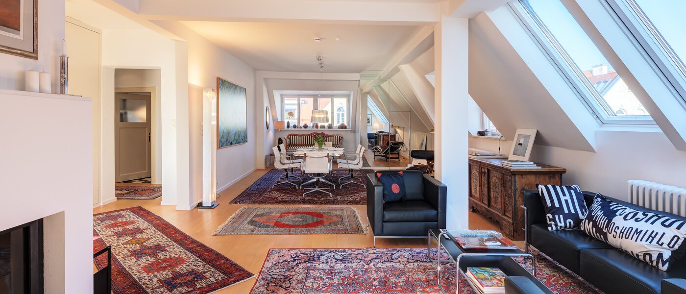 Dachterrassenwohnung München Schwabing-West 05 Wohnbereich 14731