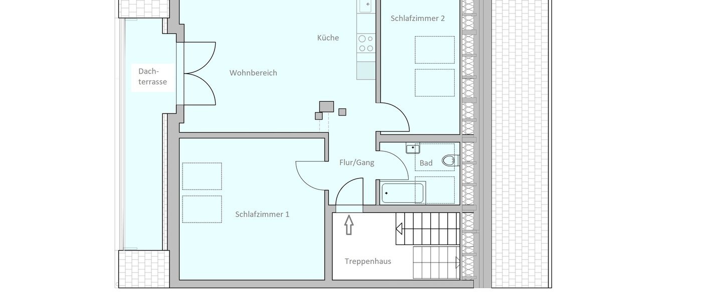 Dachgeschosswohnung Gröbenzell 01 Grundriss 14746
