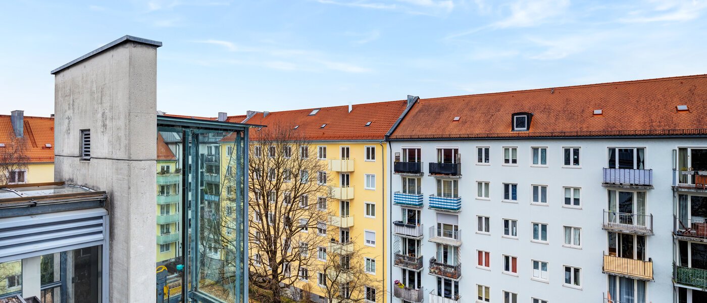 Dachterrassenwohnung München Maxvorstadt 01 Aussicht 14758