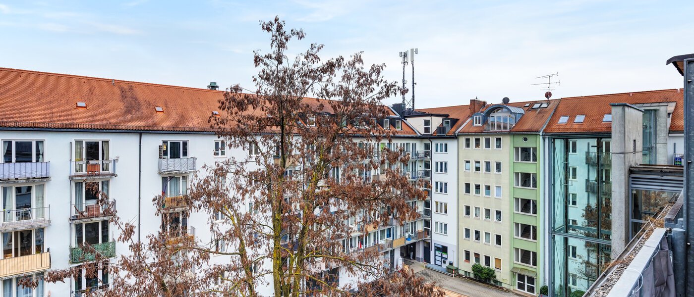 Dachterrassenwohnung München Maxvorstadt 02 Aussicht 14758