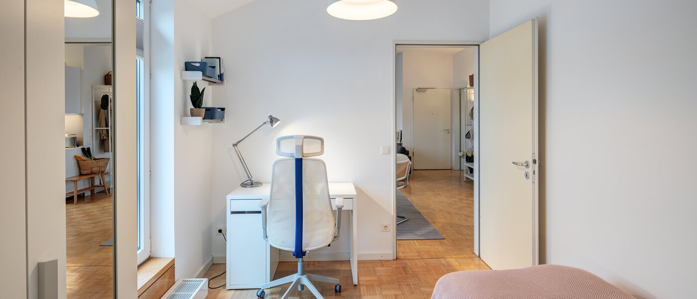 Dachterrassenwohnung München Maxvorstadt 02 2. Schlafzimmer	 14758