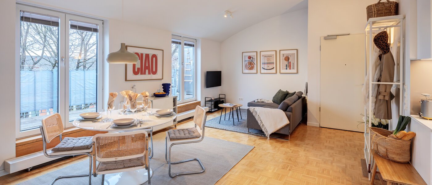 Dachterrassenwohnung München Maxvorstadt 04 Wohnbereich 14758