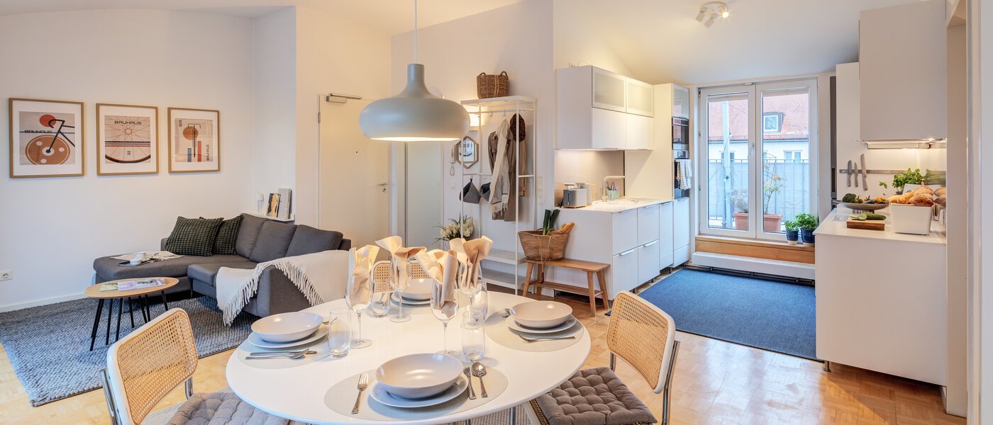 Dachterrassenwohnung München Maxvorstadt 05 Wohnbereich 14758