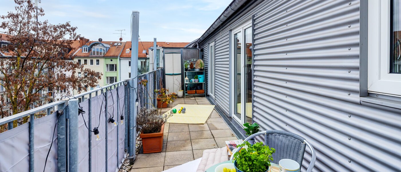 Dachterrassenwohnung München Maxvorstadt 03 1. Dachterrasse 14758
