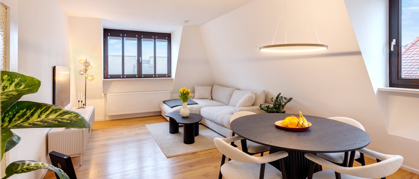 Dachgeschosswohnung München Isarvorstadt 04 Wohnbereich 14762