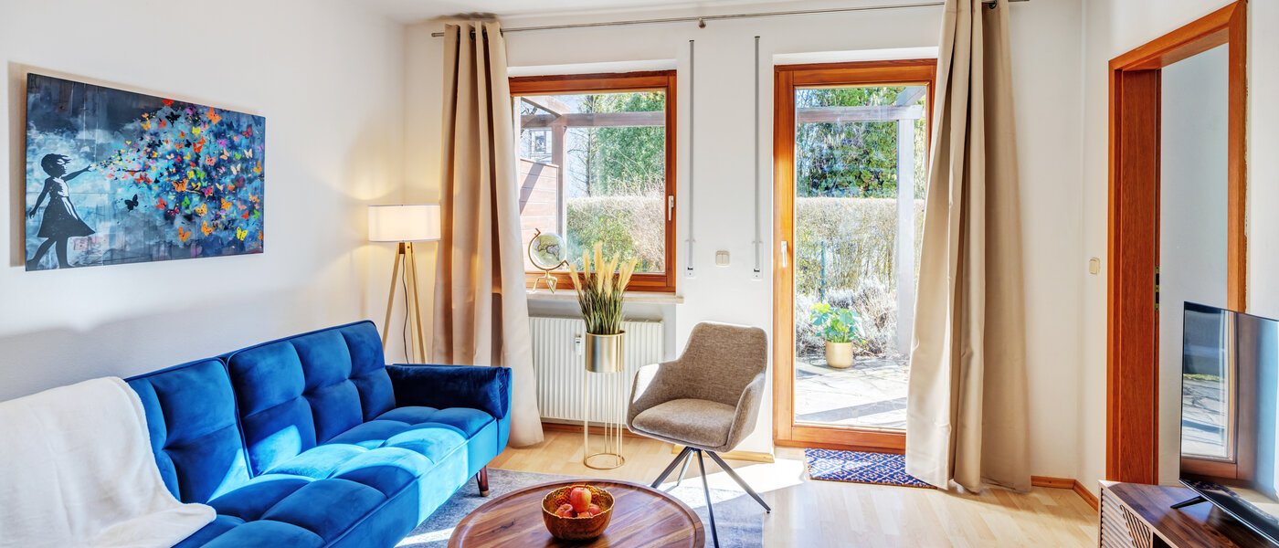 Gartenwohnung München Altperlach 02 Wohnzimmer 14773