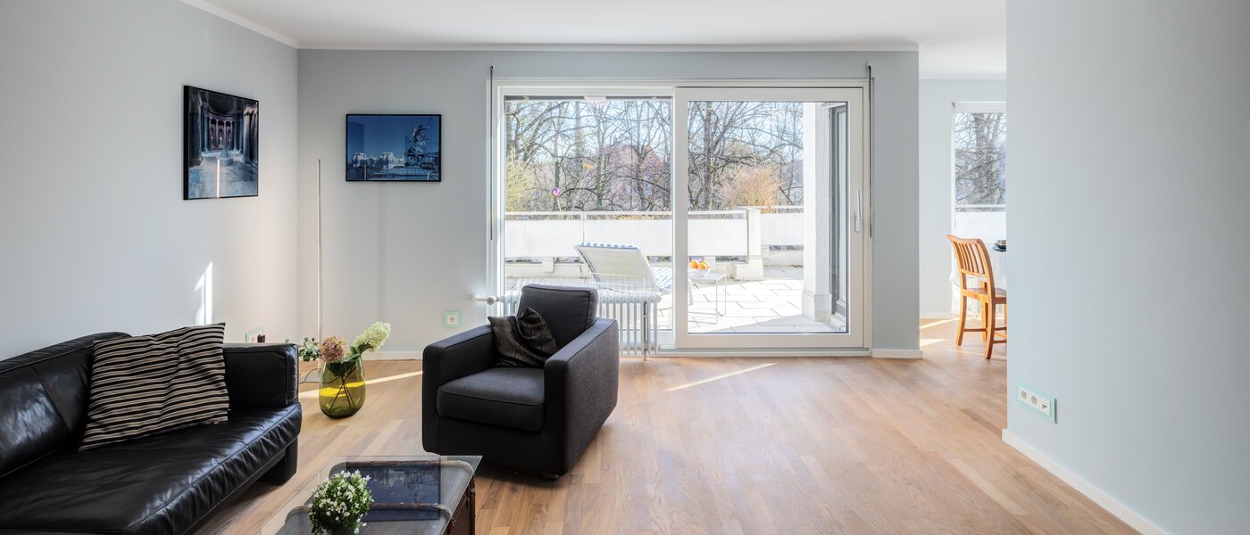 Dachterrassenwohnung München Nymphenburg 02 Wohnbereich 14775