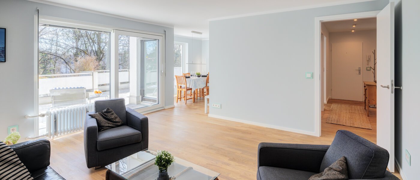 Dachterrassenwohnung München Nymphenburg 03 Wohnbereich 14775