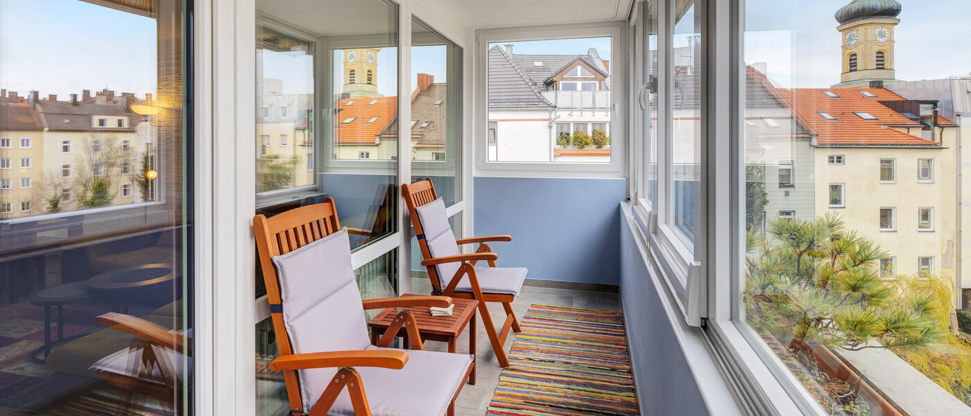 Wohnung München Mittersendling 01 Loggia 14783