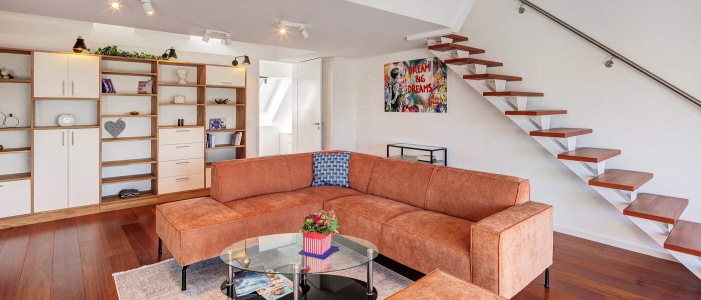 Maisonette-Galerie Wohnung München Maxvorstadt 05 Wohnbereich 14785