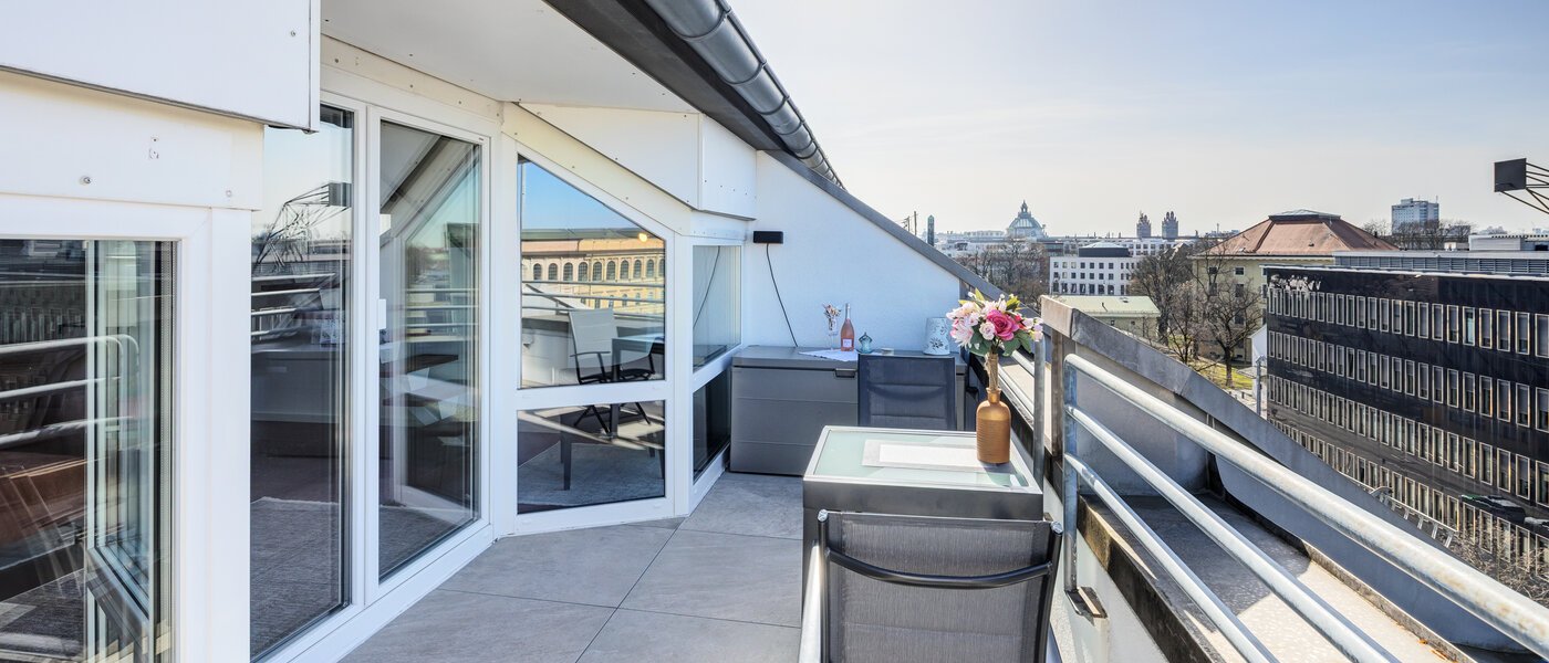 Maisonette-Galerie Wohnung München Maxvorstadt 02 Dachterrasse 14785