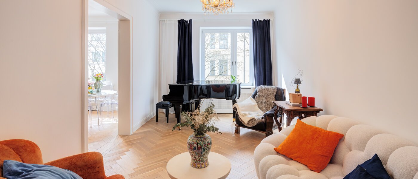 Wohnung München Schwabing-West (rund um den Hohenzollernplatz) 01 Wohnbereich 14795