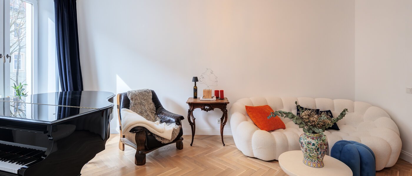 Wohnung München Schwabing-West (rund um den Hohenzollernplatz) 02 Wohnbereich 14795